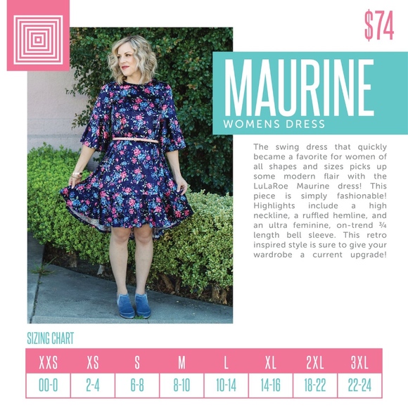 LuLaRoe Maurine Dress NWT - Picture 2 of 2